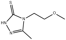 3H-1,2,4-Triazole-3-thione, 2,4-dihydro-4-(2-methoxyethyl)-5-methyl- 구조식 이미지