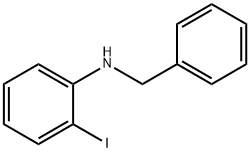 Benzenemethanamine, N-(2-iodophenyl)- Structure