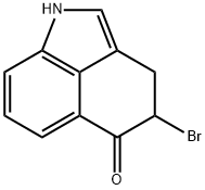 Benz[cd]indol-5(1H)-one, 4-bromo-3,4-dihydro- 구조식 이미지