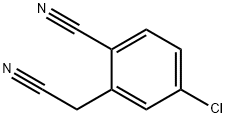 Benzeneacetonitrile, 5-chloro-2-cyano- Structure