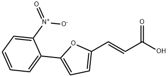 2-Propenoic acid, 3-[5-(2-nitrophenyl)-2-furanyl]-, (2E)- 구조식 이미지