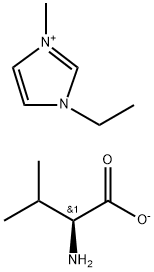 L-Valine, ion(1-), 3-ethyl-1-methyl-1H-imidazolium (1:1) Structure