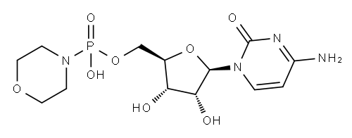 Cytidine, 5'-(hydrogen 4-morpholinylphosphonate) Structure