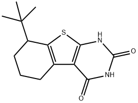 [1]Benzothieno[2,3-d]pyrimidine-2,4(1H,3H)-dione, 8-(1,1-dimethylethyl)-5,6,7,8-tetrahydro- Structure