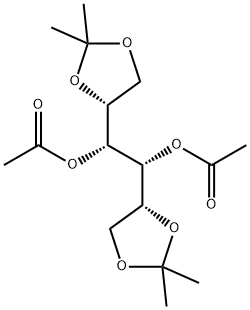 D-Mannitol, 1,2:5,6-bis-O-(1-methylethylidene)-, diacetate (9CI) Structure