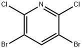 Pyridine, 3,5-dibromo-2,6-dichloro- Structure