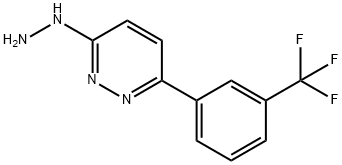 Pyridazine, 3-hydrazinyl-6-[3-(trifluoromethyl)phenyl]- 구조식 이미지