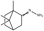 Bicyclo[2.2.1]heptan-2-one, 1,7,7-trimethyl-, hydrazone 구조식 이미지