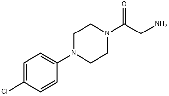 Ethanone, 2-amino-1-[4-(4-chlorophenyl)-1-piperazinyl]- 구조식 이미지