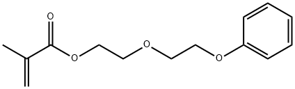 2-Propenoic acid, 2-methyl-, 2-(2-phenoxyethoxy)ethyl ester Structure