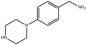 [4-(piperazin-1-yl)phenyl]methanamine Structure