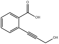 Benzoic acid, 2-(3-hydroxy-1-propyn-1-yl)- Structure