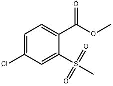 Methyl 4-chloro-2-methanesulfonylbenzoate Structure