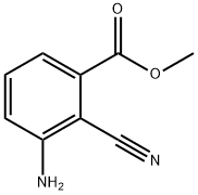 Benzoic acid, 3-amino-2-cyano-, methyl ester Structure