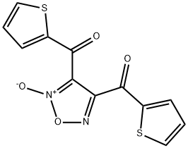 [5-oxido-4-(thiophene-2-carbonyl)-1,2,5-oxadiazol-5-ium-3-yl]-thiophen-2-ylmethanone 구조식 이미지