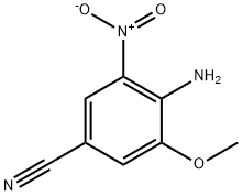 Benzonitrile, 4-amino-3-methoxy-5-nitro- Structure