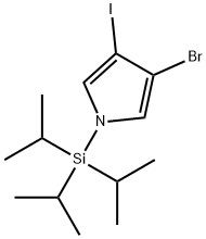 3-Bromo-4-iodo-1-(triisopropylsilyl)-1H-pyrrole Structure