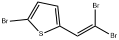 Thiophene, 2-bromo-5-(2,2-dibromoethenyl)- 구조식 이미지