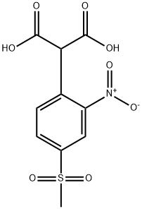 Propanedioic acid, 2-[4-(methylsulfonyl)-2-nitrophenyl]- Structure