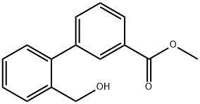 [1,1'-Biphenyl]-3-carboxylic acid, 2'-(hydroxymethyl)-, methyl ester Structure