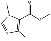 1H-Imidazole-5-carboxylic acid, 4-iodo-1-methyl-, methyl ester Structure