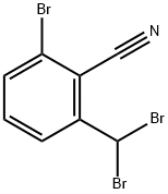 Benzonitrile, 2-bromo-6-(dibromomethyl)- Structure