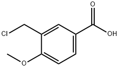 Benzoic acid, 3-(chloromethyl)-4-methoxy- Structure