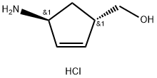 (trans-4-Aminocyclopent-2-en-1-yl)methanol hydrochloride Structure