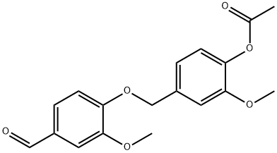 4-[[4-(Acetyloxy)-3-methoxyphenyl]methoxy]-3-methoxy-benzaldehyde Structure