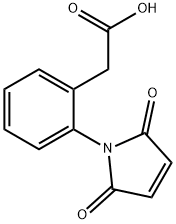 Benzeneacetic acid, 2-(2,5-dihydro-2,5-dioxo-1H-pyrrol-1-yl)- 구조식 이미지