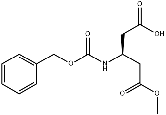 Pentanedioic acid, 3-[[(phenylmethoxy)carbonyl]amino]-, 1-methyl ester, (3S)- Structure