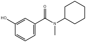 Benzamide, N-cyclohexyl-3-hydroxy-N-methyl- Structure