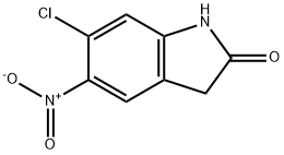 6-chloro-5-nitro-2,3-dihydro-1H-indol-2-one 구조식 이미지