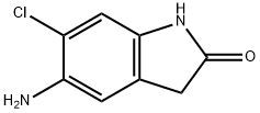 2H-Indol-2-one, 5-amino-6-chloro-1,3-dihydro- Structure