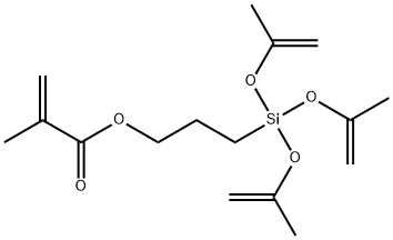 3-methacryloxypropyl tri(isopropenyloxy)silane Structure