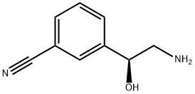 Benzonitrile, 3-[(1S)-2-amino-1-hydroxyethyl]- Structure