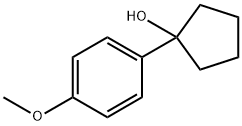 Cyclopentanol, 1-(4-methoxyphenyl)- Structure