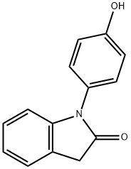 1-(4-hydroxyphenyl)-1H,3H-indol-2-
one 구조식 이미지