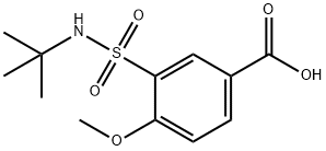 Benzoic acid, 3-[[(1,1-dimethylethyl)amino]sulfonyl]-4-methoxy- Structure