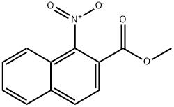 methyl 1-nitronaphthalene-2-carboxylate 구조식 이미지