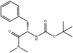 Carbamic acid, N-[(1S)-2-(dimethylamino)-2-oxo-1-(phenylmethyl)ethyl]-, 1,1-dimethylethyl ester Structure