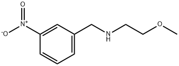 Benzenemethanamine, N-(2-methoxyethyl)-3-nitro- 구조식 이미지