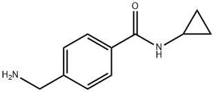 Benzamide, 4-(aminomethyl)-N-cyclopropyl- Structure