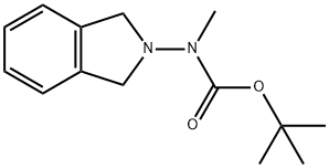 Carbamic acid, N-(1,3-dihydro-2H-isoindol-2-yl)-N-methyl-, 1,1-dimethylethyl ester 구조식 이미지