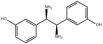 Phenol, 3,3'-(1,2-diamino-1,2-ethanediyl)bis-, [R-(R*,R*)]- (9CI) 구조식 이미지