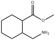 Cyclohexanecarboxylic acid, 2-(aminomethyl)-, methyl ester 구조식 이미지