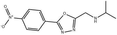 1,3,4-Oxadiazole-2-methanamine, N-(1-methylethyl)-5-(4-nitrophenyl)- Structure