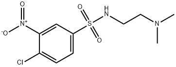 Benzenesulfonamide, 4-chloro-N-[2-(dimethylamino)ethyl]-3-nitro- 구조식 이미지