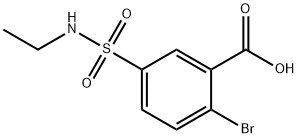 Benzoic acid, 2-bromo-5-[(ethylamino)sulfonyl]- Structure