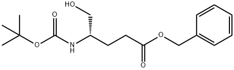 Pentanoic acid, 4-[[(1,1-dimethylethoxy)carbonyl]amino]-5-hydroxy-, phenylmethyl ester, (4S)- Structure